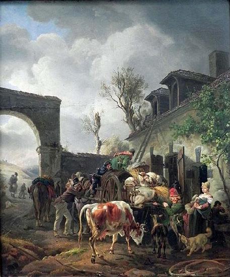 Peter von Hess Plundering Cossacks oil painting image